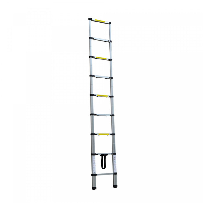 Herzberg HG-5380: Multifunctionele aluminium telescopische verlengladder - 3,8 m - Bivakshop