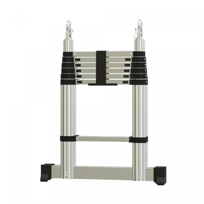 Herzberg HG - 5440: Intrekbare aluminium telescopische ladder - 4,4 m - Bivakshop