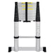 Herzberg HG-5560: Intrekbare aluminium telescopische ladder - 5,60 m - Bivakshop