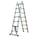 Herzberg HG-5560: Intrekbare aluminium telescopische ladder - 5,60 m - Bivakshop
