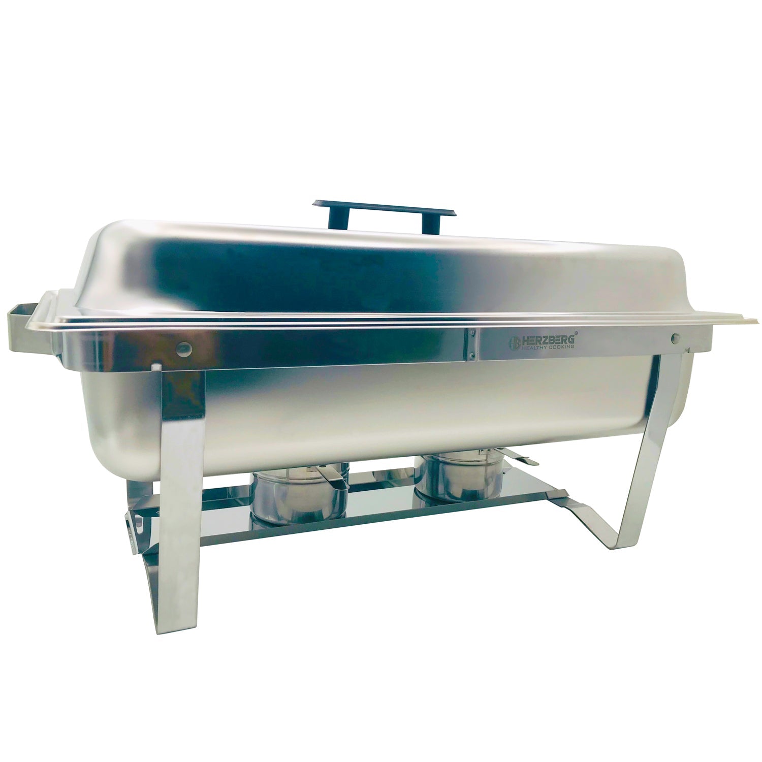 Herzberg HG-8022-1: 9 Kwarts Roestvrijstalen Chafing Dish - 1 Container - Roucheax - Bivakshop