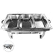 Herzberg HG-8022-3: Roestvrijstalen Chafing Dish - 3 Stuks 1/3e Voedselpan - Roucheax - Bivakshop