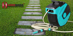 Herzberg HG-8026: 15 m automatische waterslanghaspel met PP-montage - Bivakshop