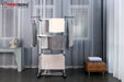 Herzberg HG - 8034GRY: Bewegend Kledingrek - Grijs - Bivakshop