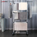 Herzberg HG - 8034GRY: Bewegend Kledingrek - Grijs - Bivakshop