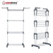 Herzberg HG - 8034GRY: Bewegend Kledingrek - Grijs - Bivakshop