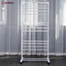 Herzberg HG-8034WHT: Verplaatsbaar Kledingrek - Wit - Bivakshop