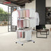 Herzberg HG-8034WHT: Verplaatsbaar Kledingrek - Wit - Bivakshop