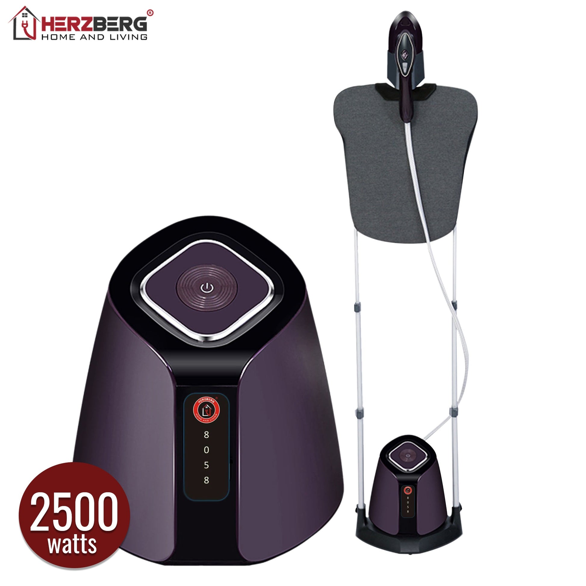 Herzberg HG-8058: geavanceerde kledingstomer met strijkstation - Bivakshop