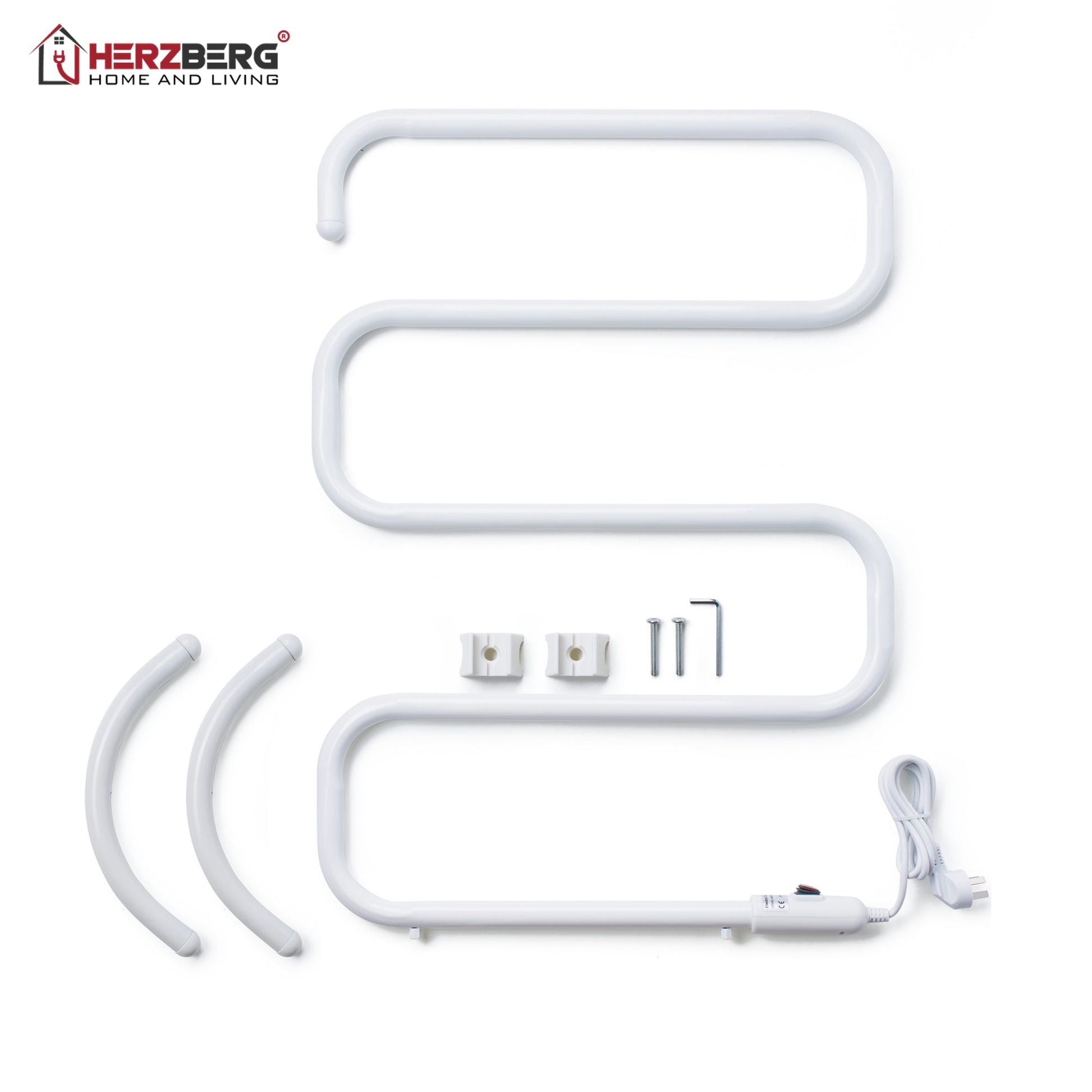 Herzberg HG-8071: elektrisch verwarmd handdoekenrek - Bivakshop