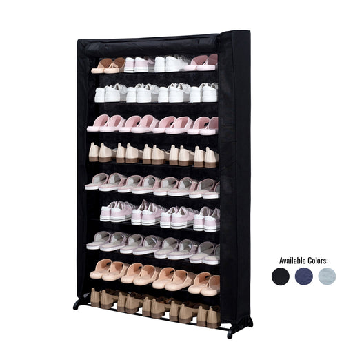 Herzberg HG-8077: 9-Tier Schoenenrek Organizer Blauw - Bivakshop