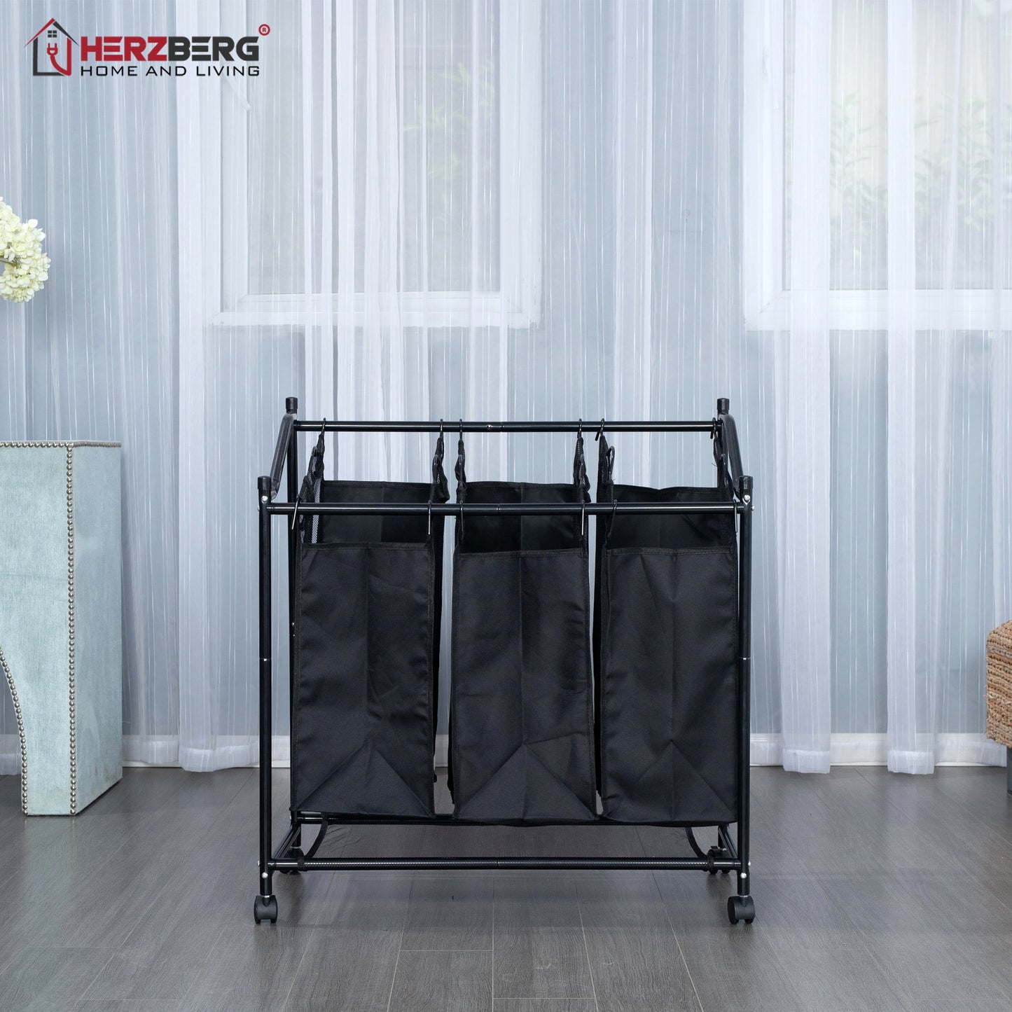 Herzberg HG-8078: Rollende Wasmand Sorter & Organizer - Bivakshop
