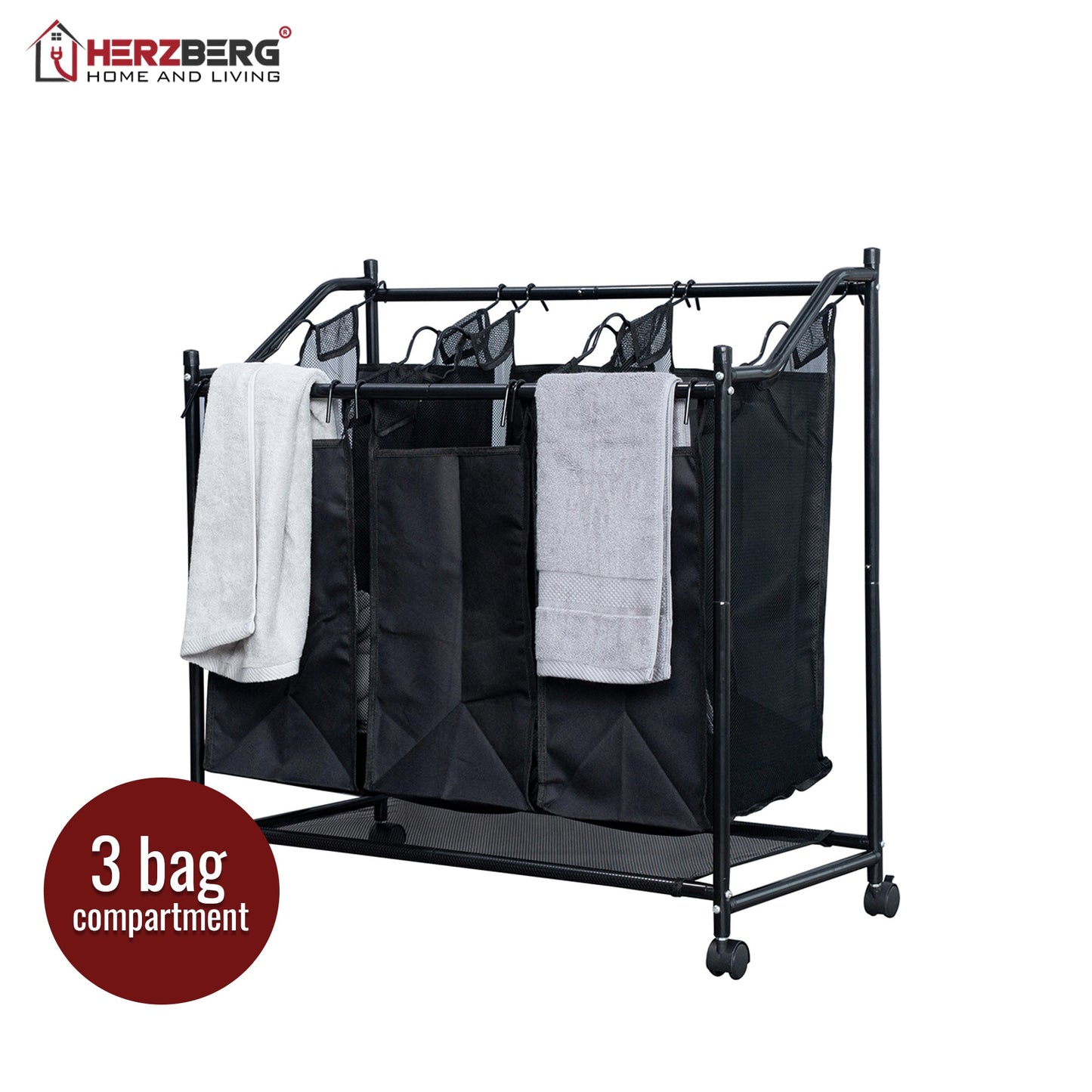 Herzberg HG-8078: Rollende Wasmand Sorter & Organizer - Bivakshop