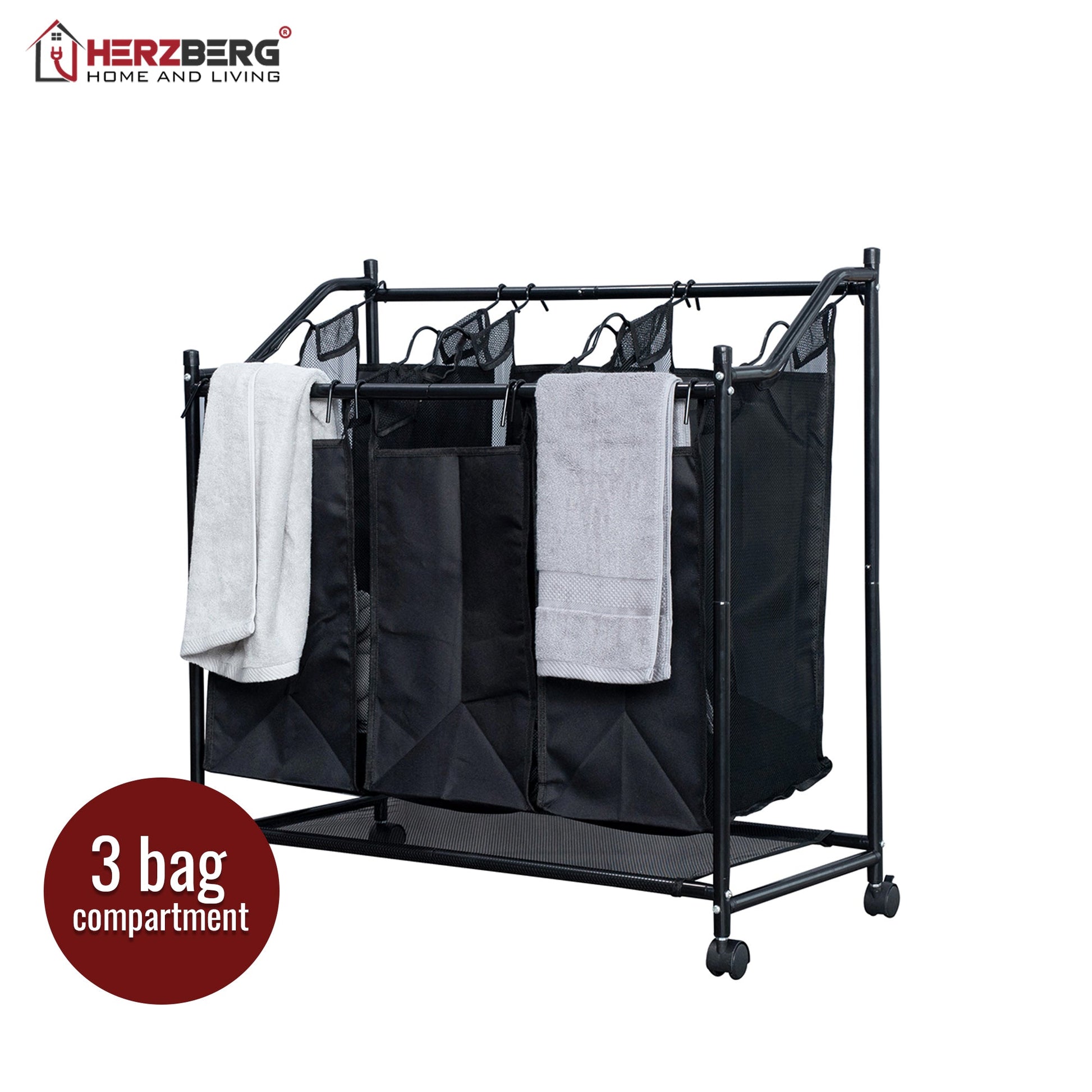 Herzberg HG-8078: Rollende Wasmand Sorter & Organizer - Bivakshop