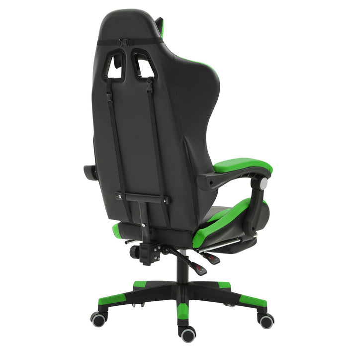 Herzberg HG - 8080: Ergonomische gamestoel in racewagenstijl, zwart - Bivakshop