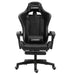 Herzberg HG - 8080: Ergonomische gamestoel in racewagenstijl, zwart - Bivakshop