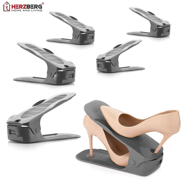 Herzberg HG-L674: 6 Stuks Schoengleuf Organisator - Schoenenrek - Bivakshop