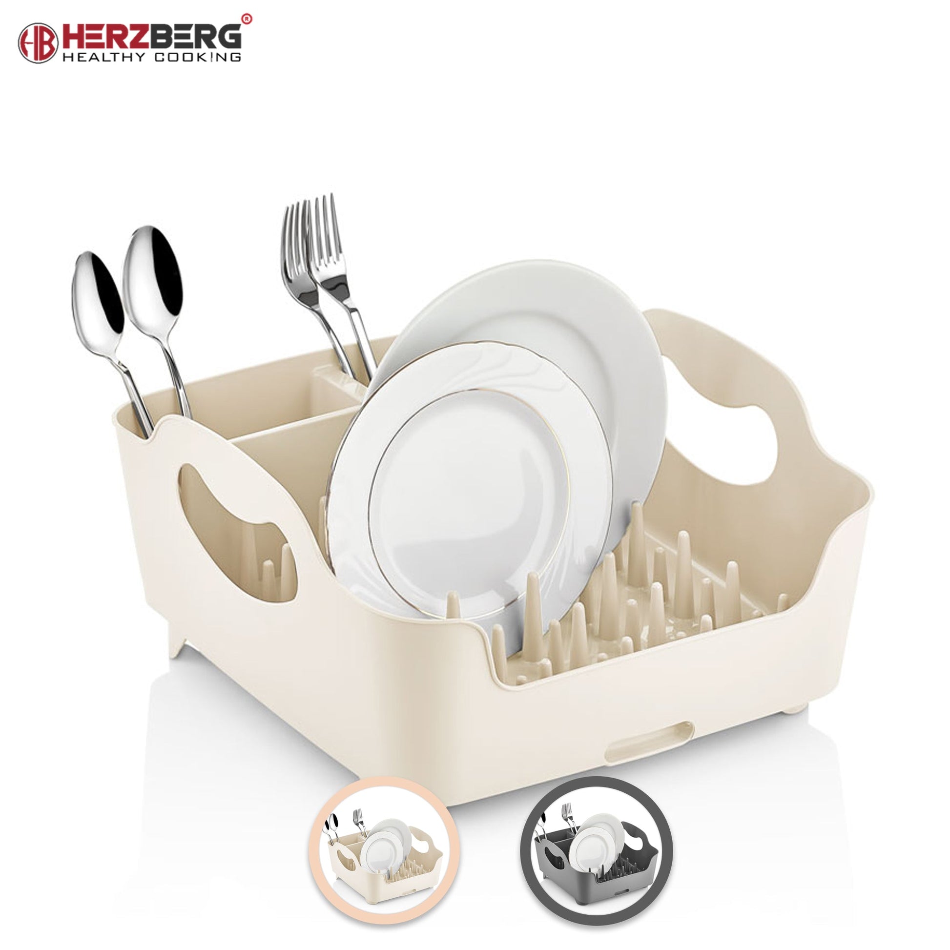 Herzberg HG-L689 Afdruiprek - Duurzaam en Veelzijdig - Ivoor - Bivakshop