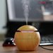 Herzberg luchtbevochtiger aroma olie diffuser donker hout - Bivakshop