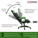 Herzberg Racing Car Style Ergonomische gamingstoel Zwart - Bivakshop