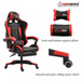 Herzberg Racing Car Style Ergonomische gamingstoel Zwart - Bivakshop