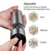 Herzberg RVS Peper/zout molen - LED lichtindicator - Bivakshop