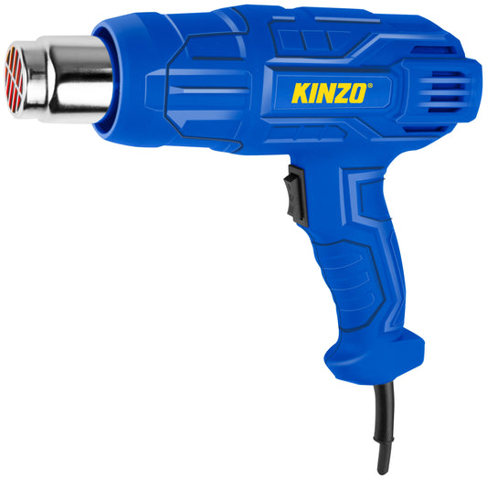 Heteluchtpistool 230V blauw - Verf verwijderen, solderen, buigen - 2 warmtestanden - Bivakshop