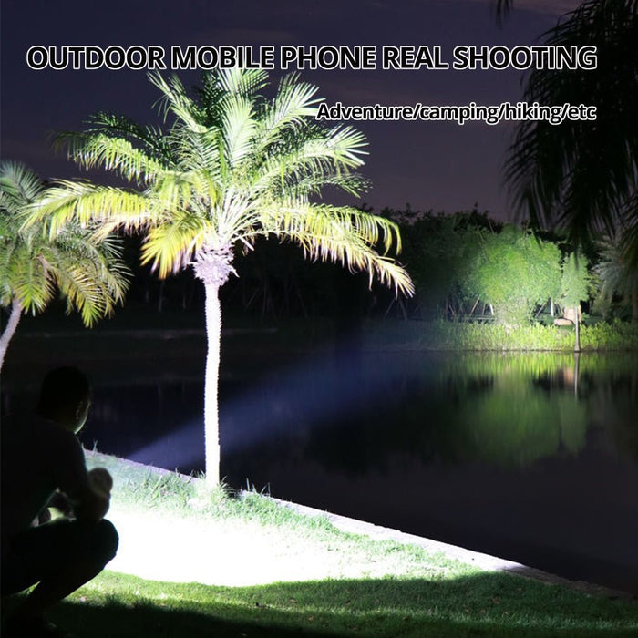 High Power Led Flashlights Cob Side Light Lightweight Outdoor Lighting ABS Material Torch 7LED Rechargeable Flashlight Powerful - Bivakshop