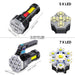 High Power Led Flashlights Cob Side Light Lightweight Outdoor Lighting ABS Material Torch 7LED Rechargeable Flashlight Powerful - Bivakshop