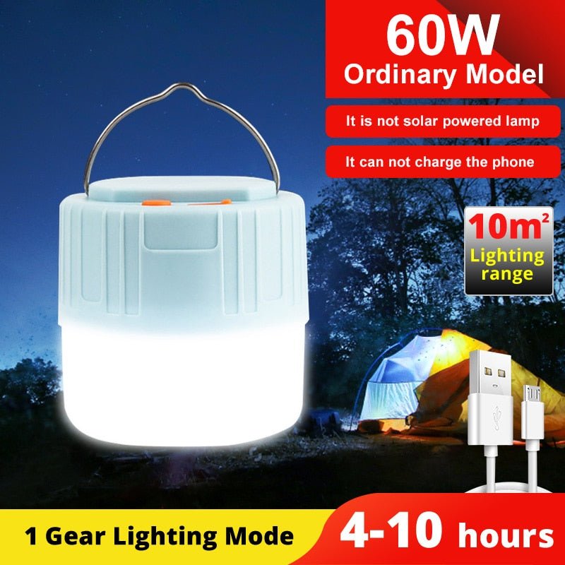 High Power Solar Led Camping Licht - Usb Oplaadbare Lamp - Noodverlichting - Bivakshop