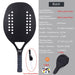 Hoge kwaliteit 3K carbon en glasvezel strand tennisracket set met bal en beschermhoe - Bivakshop