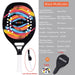 Hoge kwaliteit 3K carbon en glasvezel strand tennisracket set met bal en beschermhoe - Bivakshop