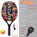 Hoge kwaliteit 3K carbon en glasvezel strand tennisracket set met bal en beschermhoe - Bivakshop