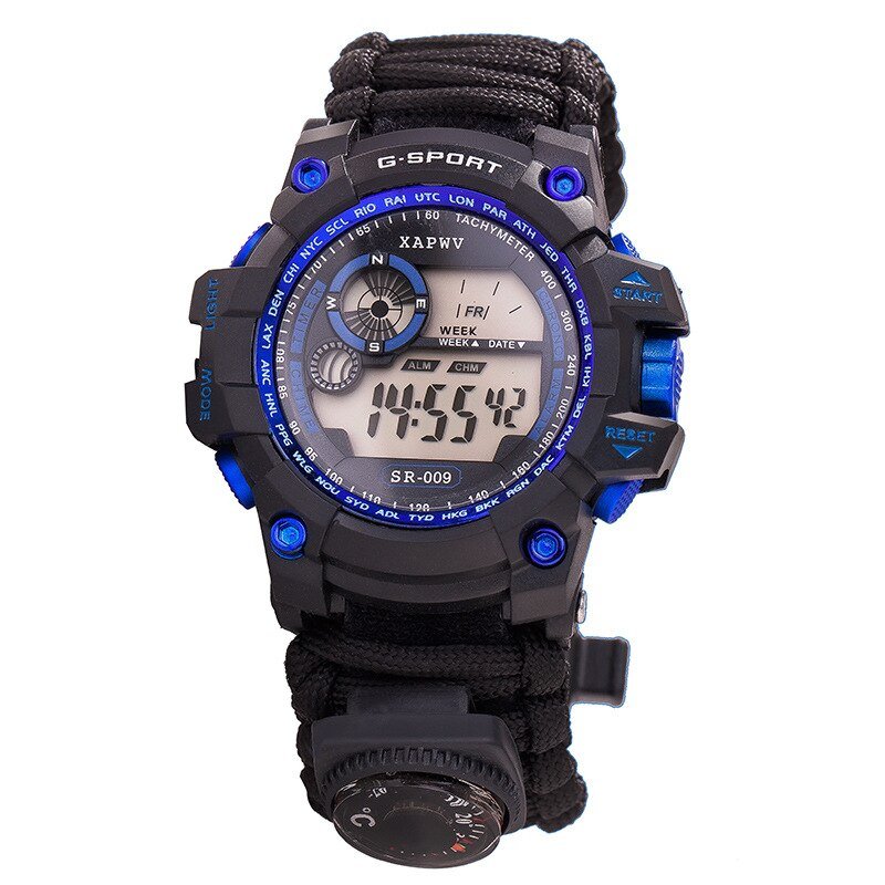 Horloge - Nachtzicht - 50M diep waterdicht - Met kompas - Bivakshop