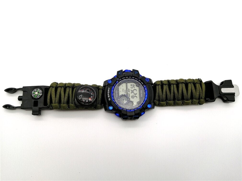 Horloge - Nachtzicht - 50M diep waterdicht - Met kompas - Bivakshop