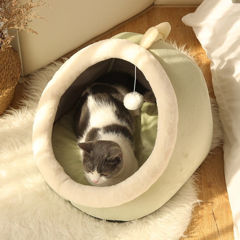 Huisdier mand - Gezellig kathuis - Zoete kattenbed - 100% katoen - Bivakshop