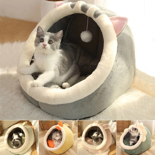 Huisdier mand - Gezellig kathuis - Zoete kattenbed - 100% katoen - Bivakshop