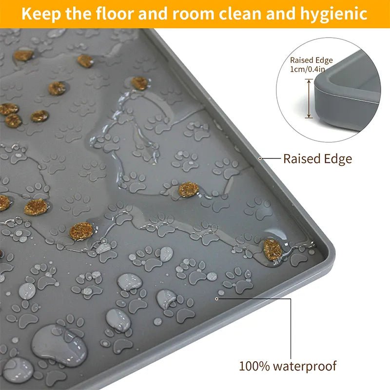Huisdier voedselmat - Waterdichte siliconen placemat voor honden en katten - Bivakshop