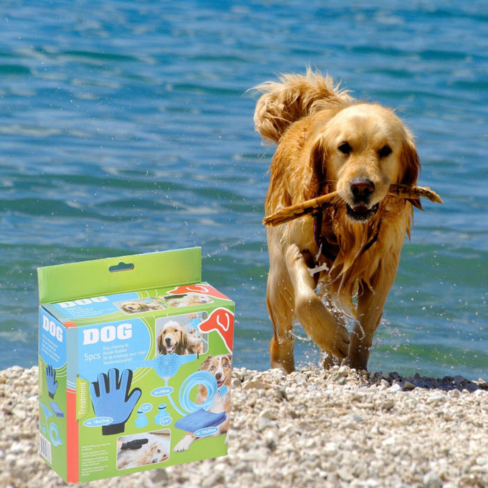Huisdierbehandeling 5 stuks hondenwasmachine en -reiniger - Badset hond - Bivakshop