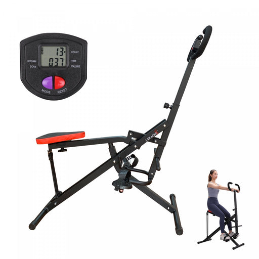 I-Kracht Total Fitness Crunch met digitale monitor Zwart - Bivakshop