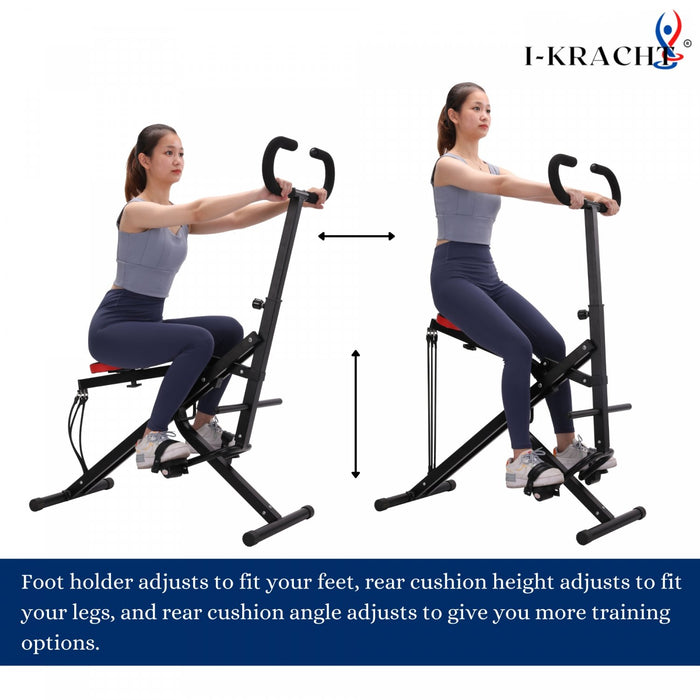 I-Kracht Total Fitness Crunch met digitale monitor Zwart - Bivakshop