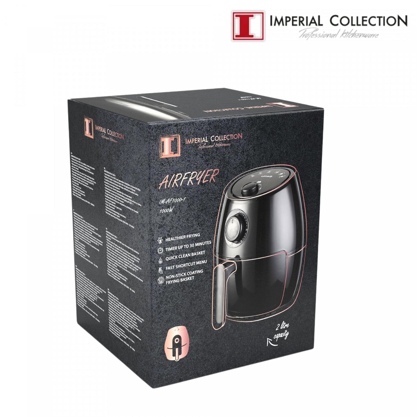 Imperial Collection 1000W olievrije airfryer - Bivakshop