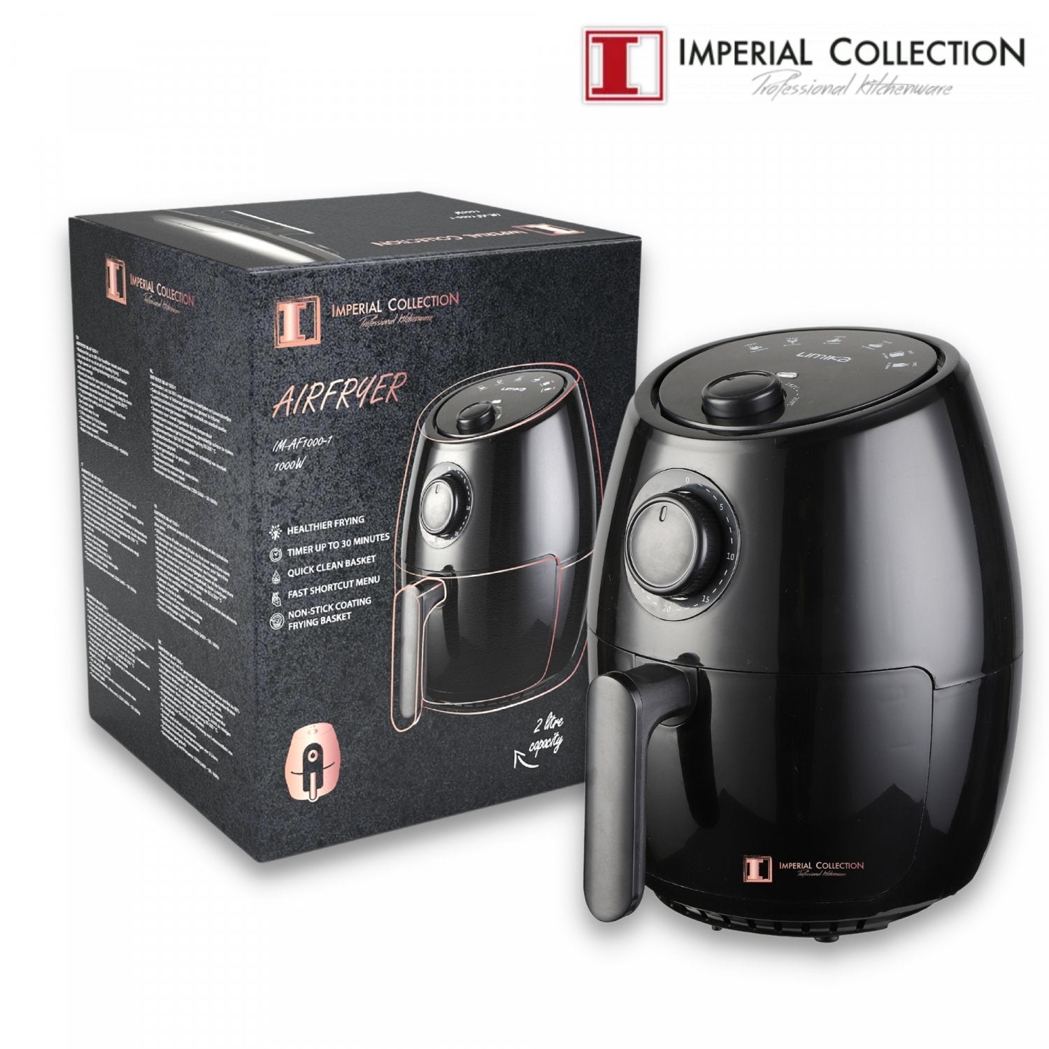 Imperial Collection 1000W olievrije airfryer - Bivakshop