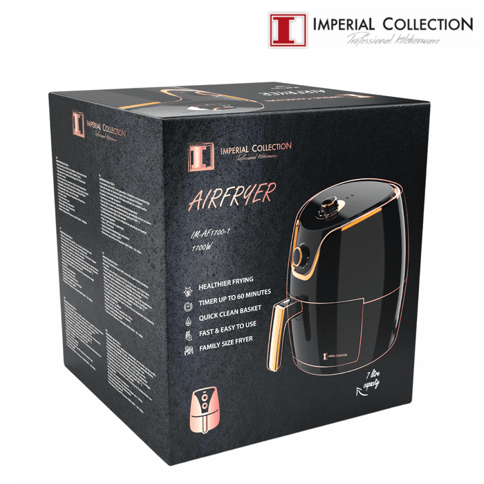 Imperial Collection 1700 W extra grote olievrije heteluchtfriteuse met mechanische knop - Bivakshop