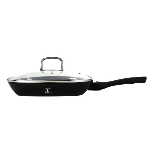 Imperial Collection 28 cm Marmer Gecoate Grillpan Zwart - Bivakshop