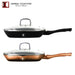 Imperial Collection 28 cm Marmer Gecoate Grillpan Zwart - Bivakshop