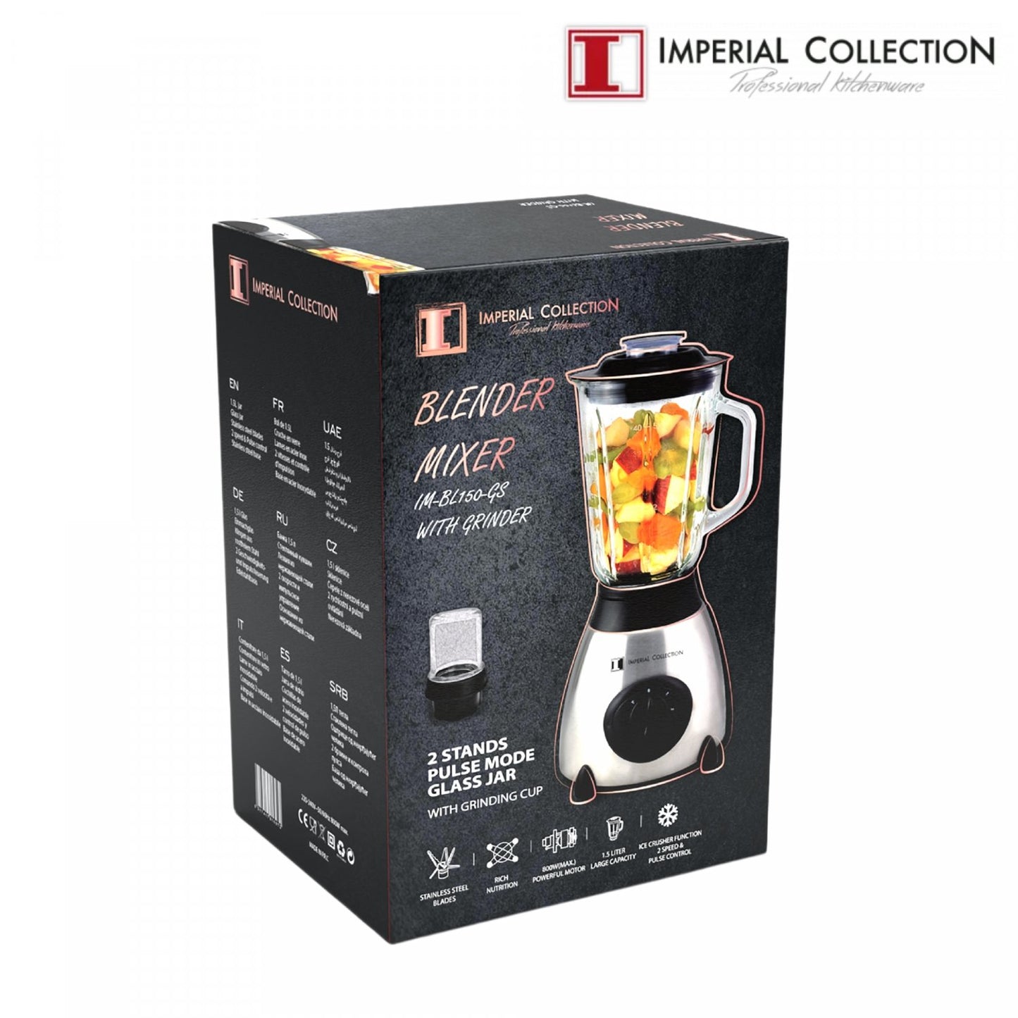 Imperial Collection Multifunctionele Mixer Blender 1.5L - Bivakshop