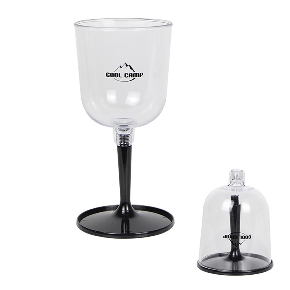 Inklapbaar wijnglas - Plastic wijn glazen - Lichtgewicht - Herbruikbaar voor camping - Bivakshop