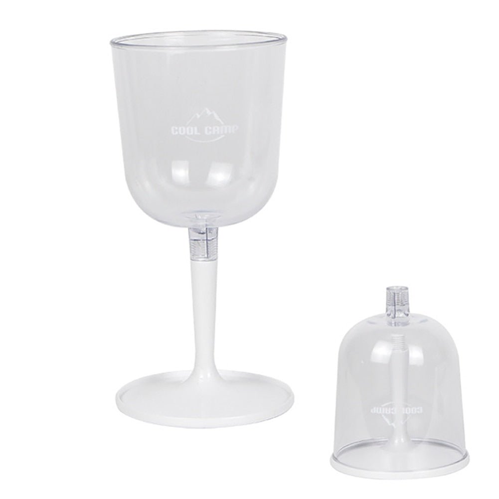 Inklapbaar wijnglas - Plastic wijn glazen - Lichtgewicht - Herbruikbaar voor camping - Bivakshop