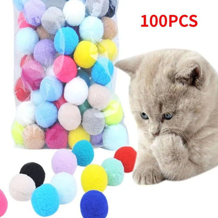 Interactieve lancering training kattenspeelgoed - Creatieve kittens mini pompons spel - Bivakshop